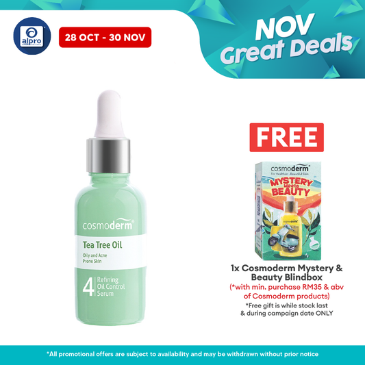 Cosmoderm Tea Tree Oil Control Serum 30ml Alpro Pharmacy