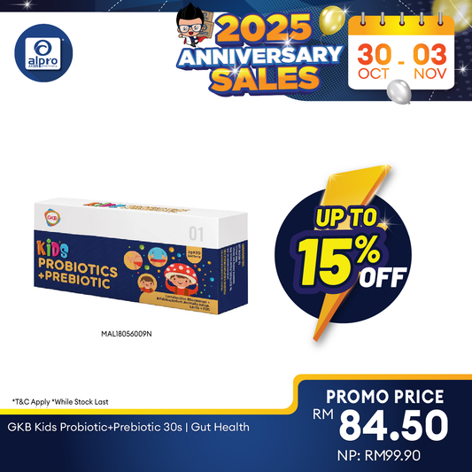 GKB Kids Probiotic+Prebiotic 30s | Gut Health GKB