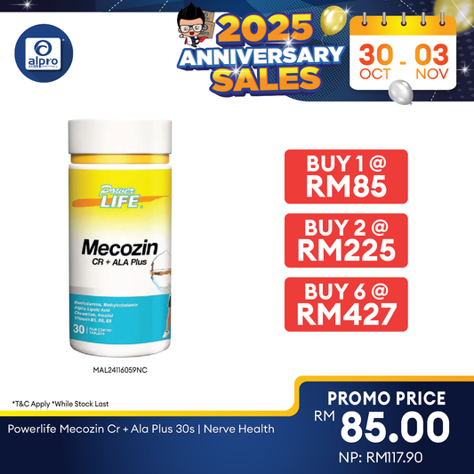 Powerlife Mecozin CR + ALA Plus 30s Alpro Pharmacy