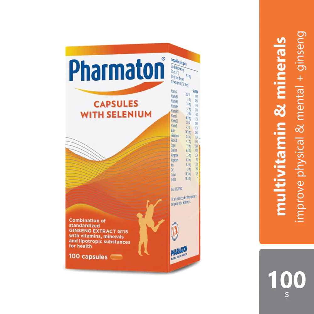 Pharmaton Capsule Multivitamin & Minerals + Ginseng 100s | Enhance Physical Performance Pharmaton