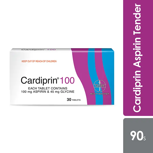 Cardiprin 100mg 3x30s | Reduce Heart Risk Attack and Stroke Cardiprin