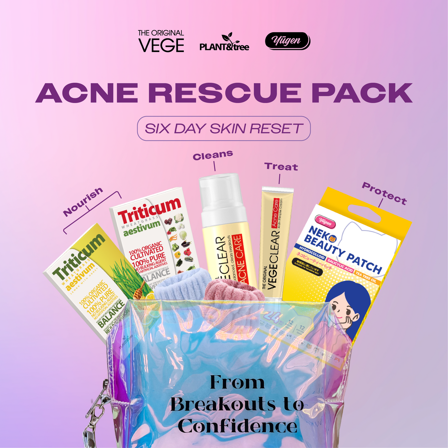 The Original Vegeclear Acne Rescue Pack 6-Day Skin Reset The Original Vege