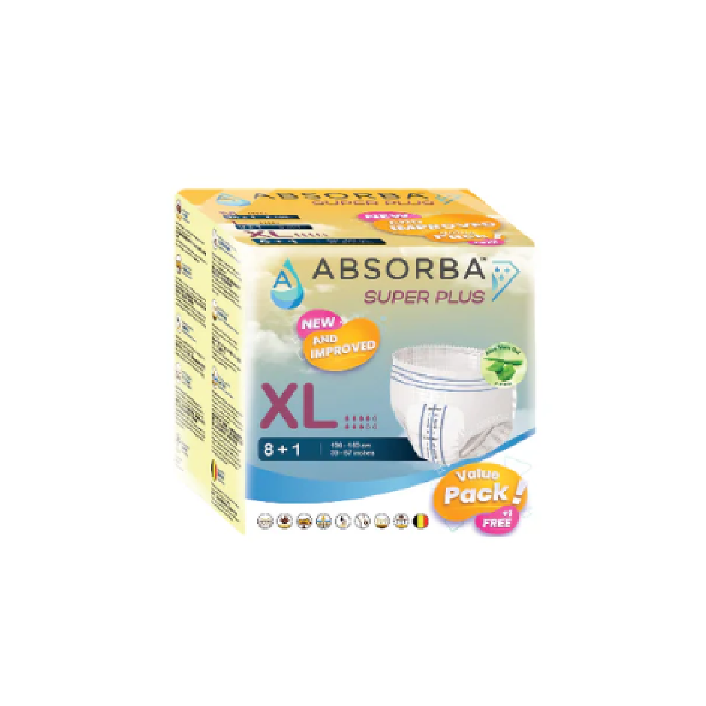 Absorba Nateen Super Plus Adult Pants (Xl) 8+1's Absorba