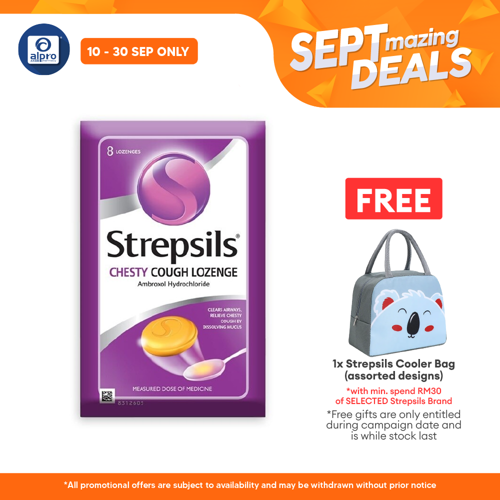 Strepsils Chesty Cough Lozenge  8s | Relieve Chesty Cough Strepsils