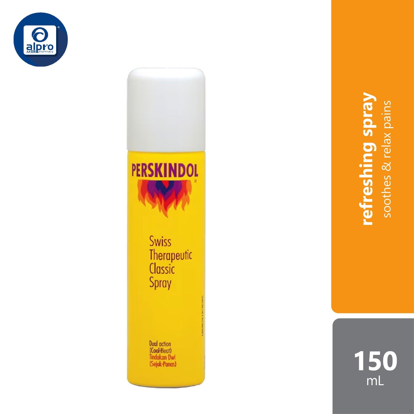 Perskindol Refreshing Spray 150ml | Relieve Pulled Muscle Alpro Pharmacy