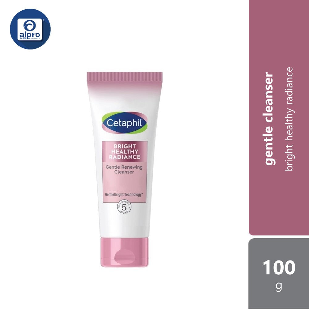 Cetaphil Bright Healthy Radiance Gentle Renewing Cleanser 100g | Brightening & Gently Exfoliating Cetaphil