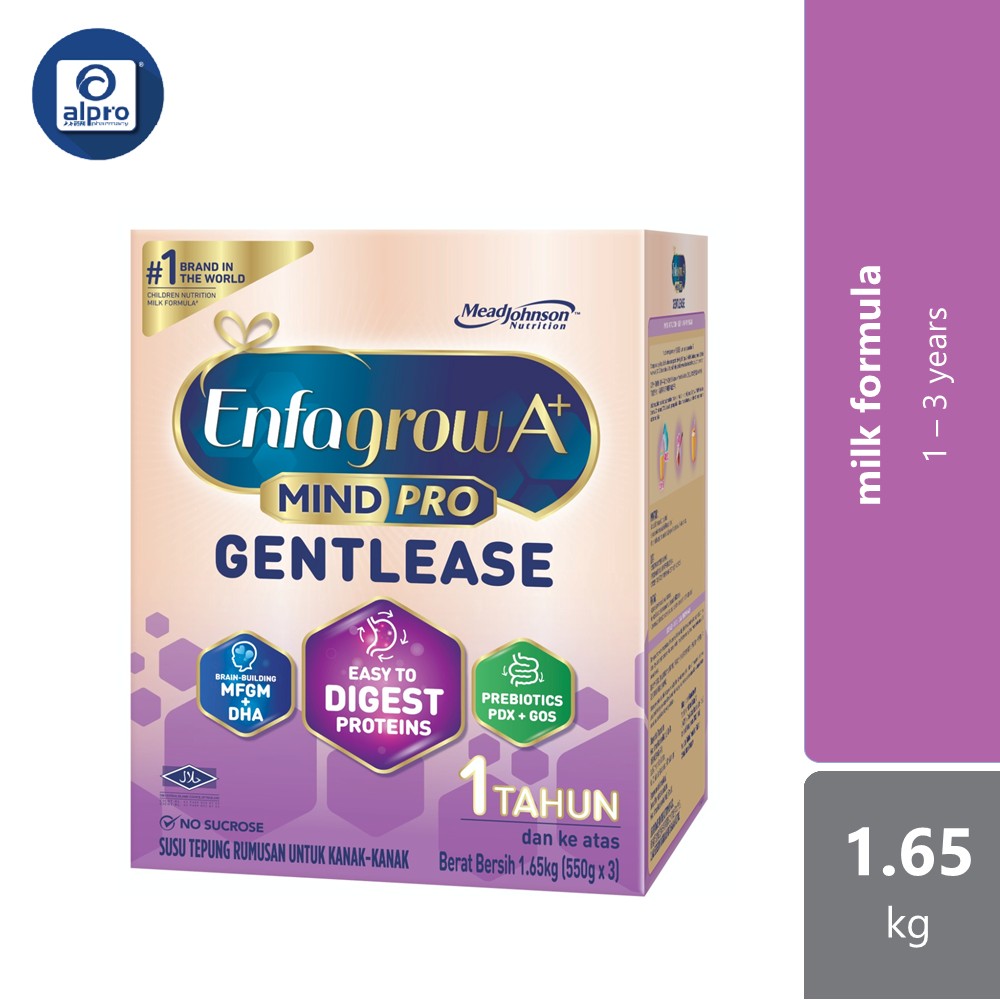 Enfagrow A+ Gentlease 1-3y 1.65kg Enfagrow