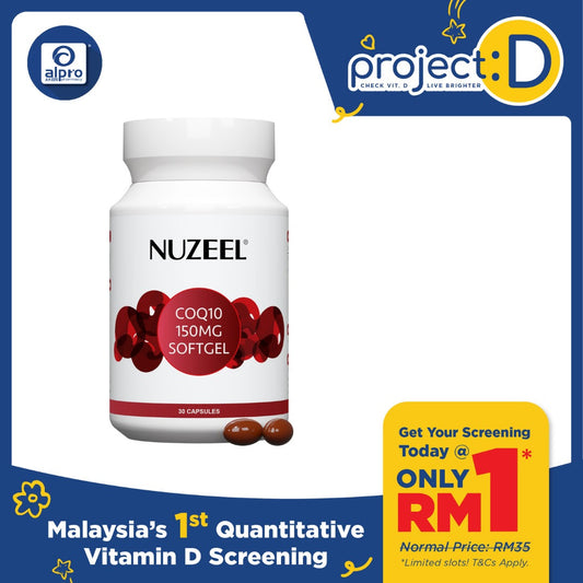 Nuzeel Coq10 150mg Softgel 30s | Reduce Oxidative Stress & Inflammation Nuzeel