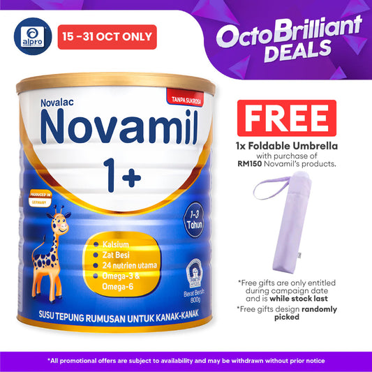 Novalac Novamil 1+ Children's Milk Formula 800g | For Age 1 ~3 Years Old Novalac