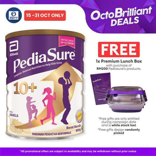 Abbott Pediasure 10+ Vanilla Can 800g | Supports Healthy Digestive System Pediasure