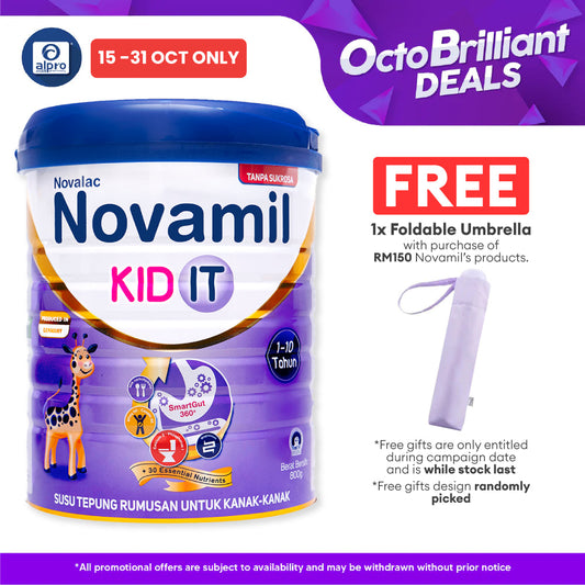 Novalac Novamil Kid IT 800g | With SmartGut360° & 30 Essential Nutrients with Omega 3 & Omega 6 Novalac