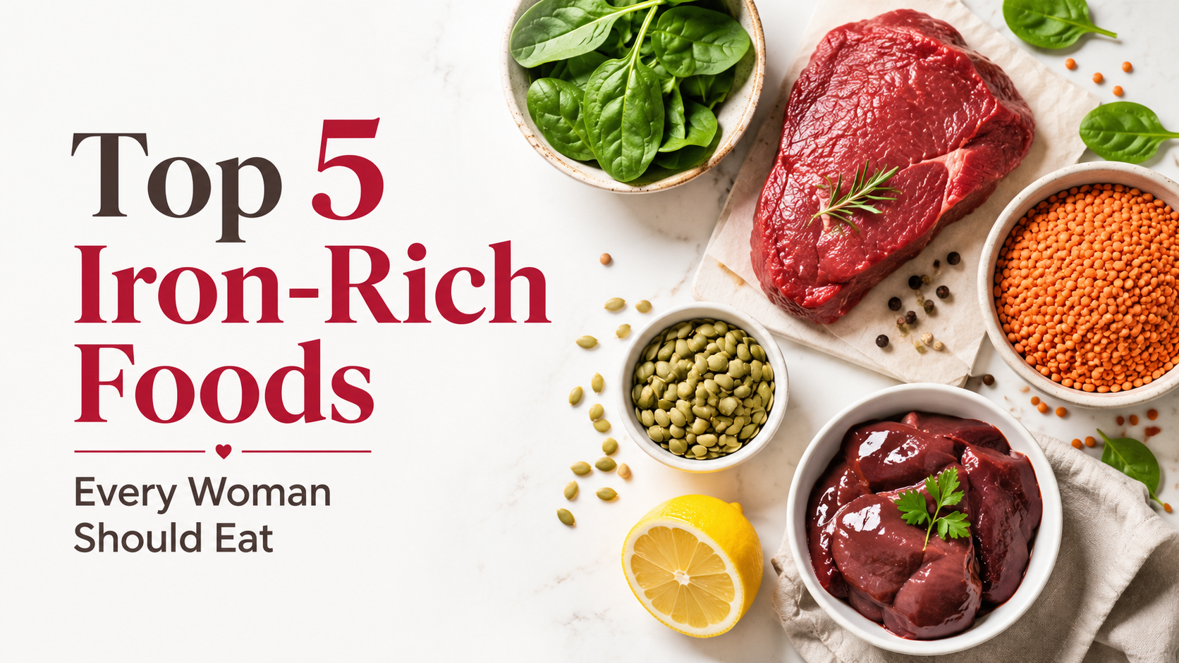 Top 5 Iron-Rich Foods Women Should Be Eating