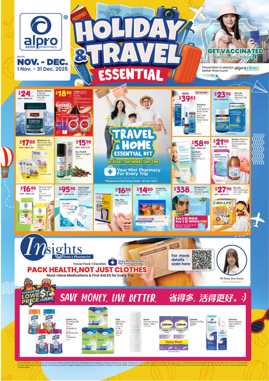 Holiday-Travel-Essentials-2025 Alpro Pharmacy