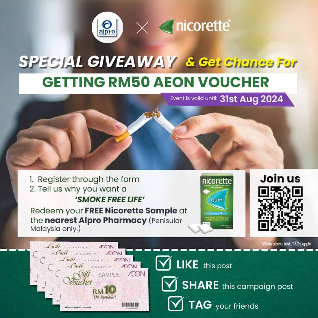 Featured image for Alpro x Nicorette: QuitSamaSama 2.0