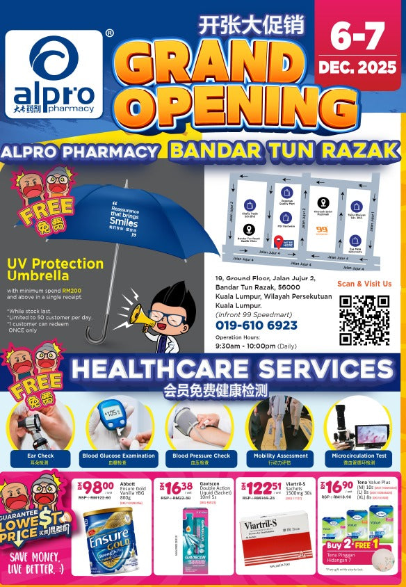 Grand-Opening-ALPRO-Pharmacy-Bandar-Tun-Razak-06-Dec-2025 Alpro Pharmacy