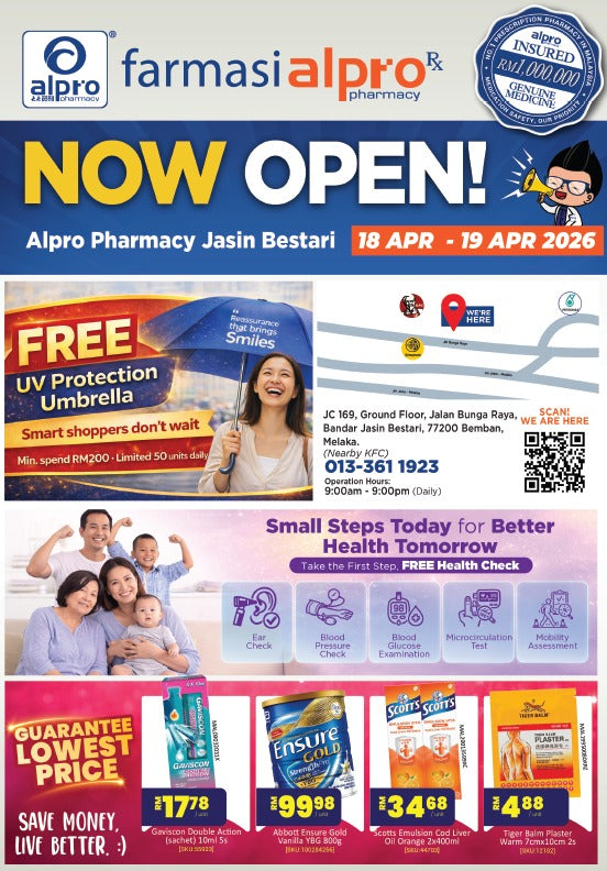 GRAND OPENING ALPRO JASIN BESTARI 14 - 15 MARCH 2026