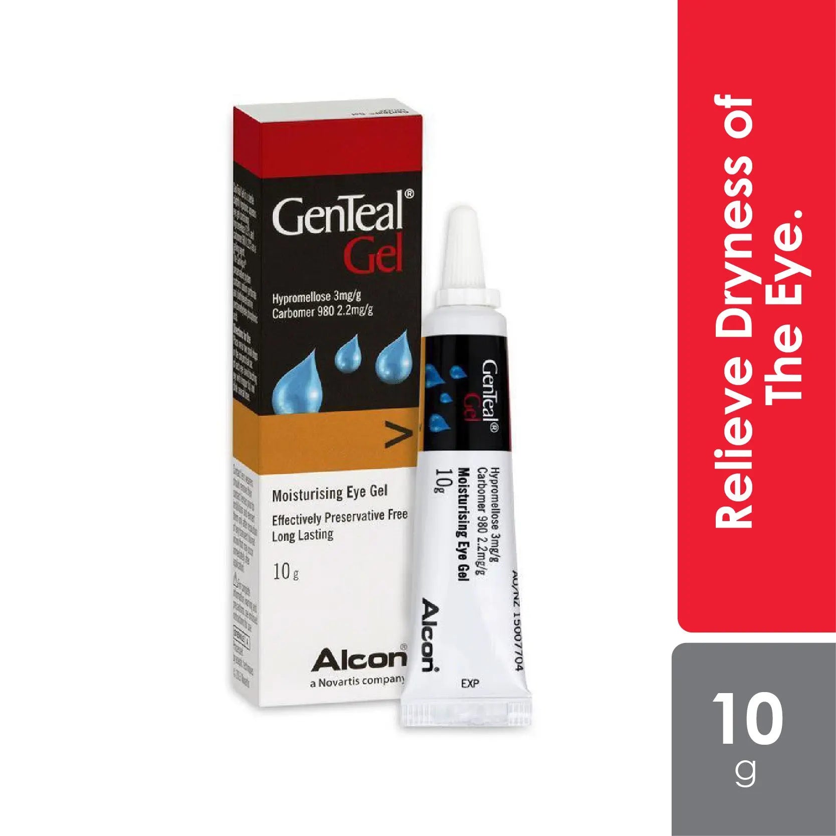 lubricant gel knee injection Genteal Gel 10gm : Price, Uses, Side Effects main image 1