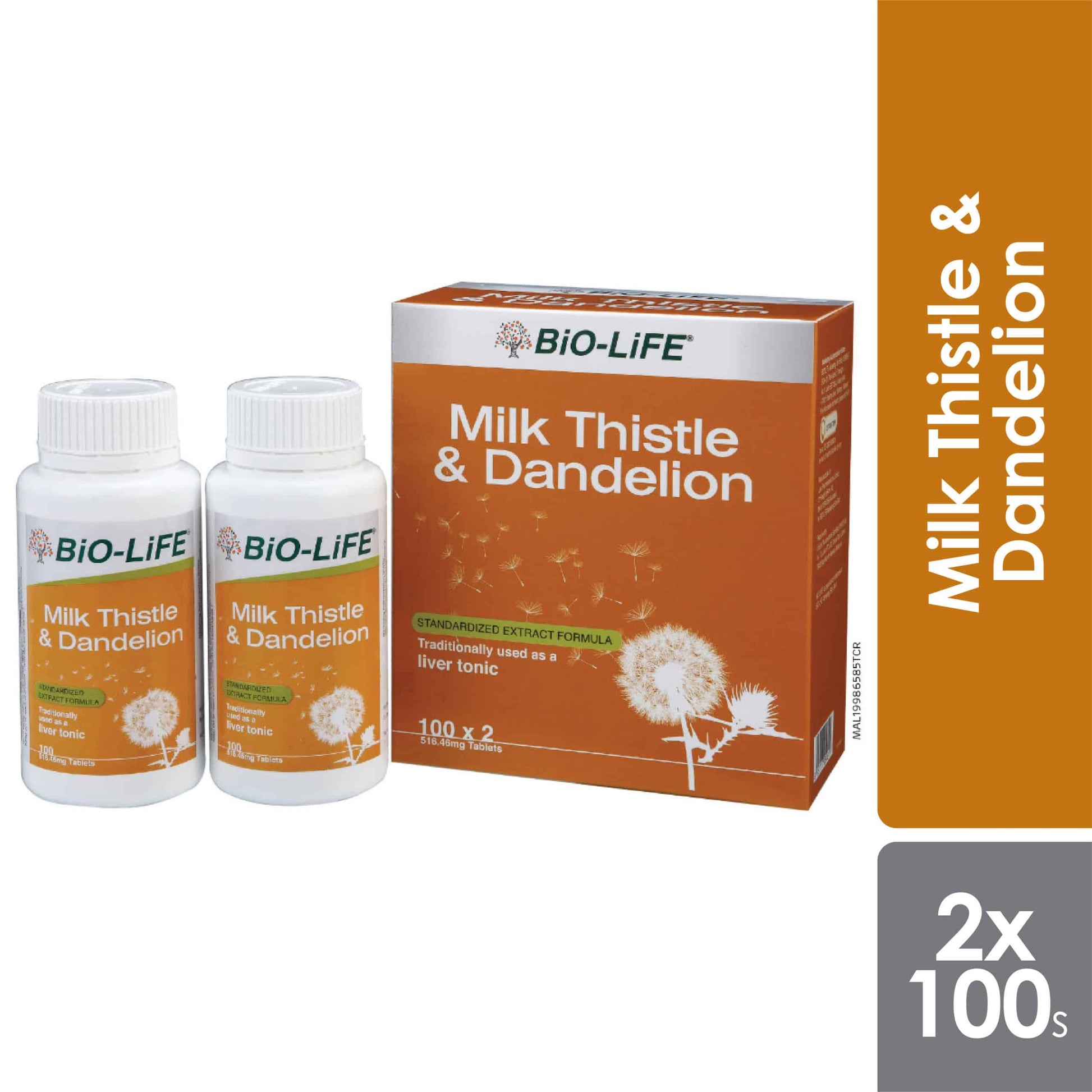 bio-life-milk-thistle-dandelion-2x100s