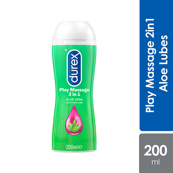 Durex 2 In 1 Message Play W/Aloevera Gel 200ml | Water Soluble - Alpro