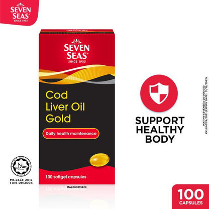 Sevenseas Cod Liver Oil Gold 100s | Rich Source of DHA & EPA Alpro Pharmacy