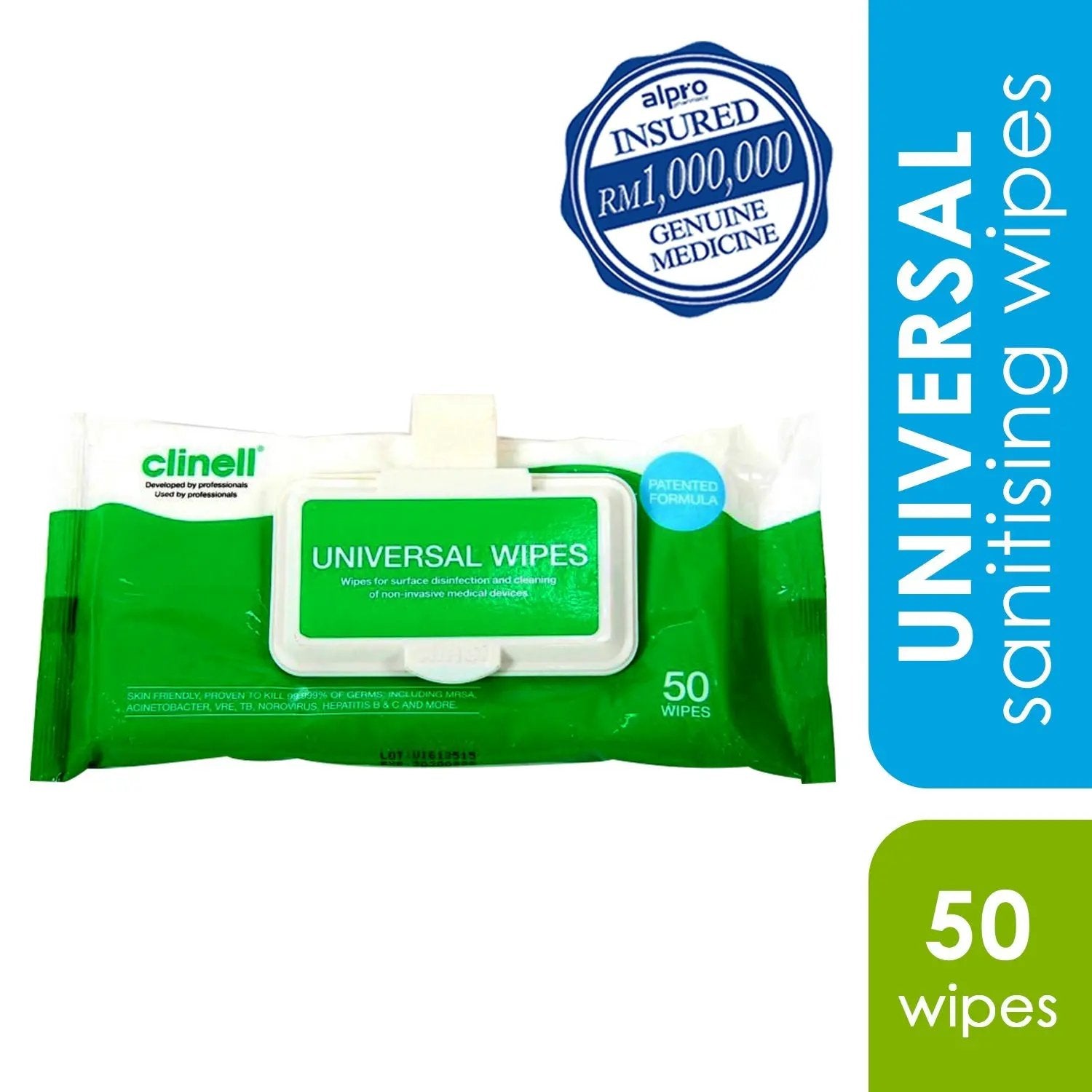 clinell-universal-sanitising-wipes-with-clip-50-pcs