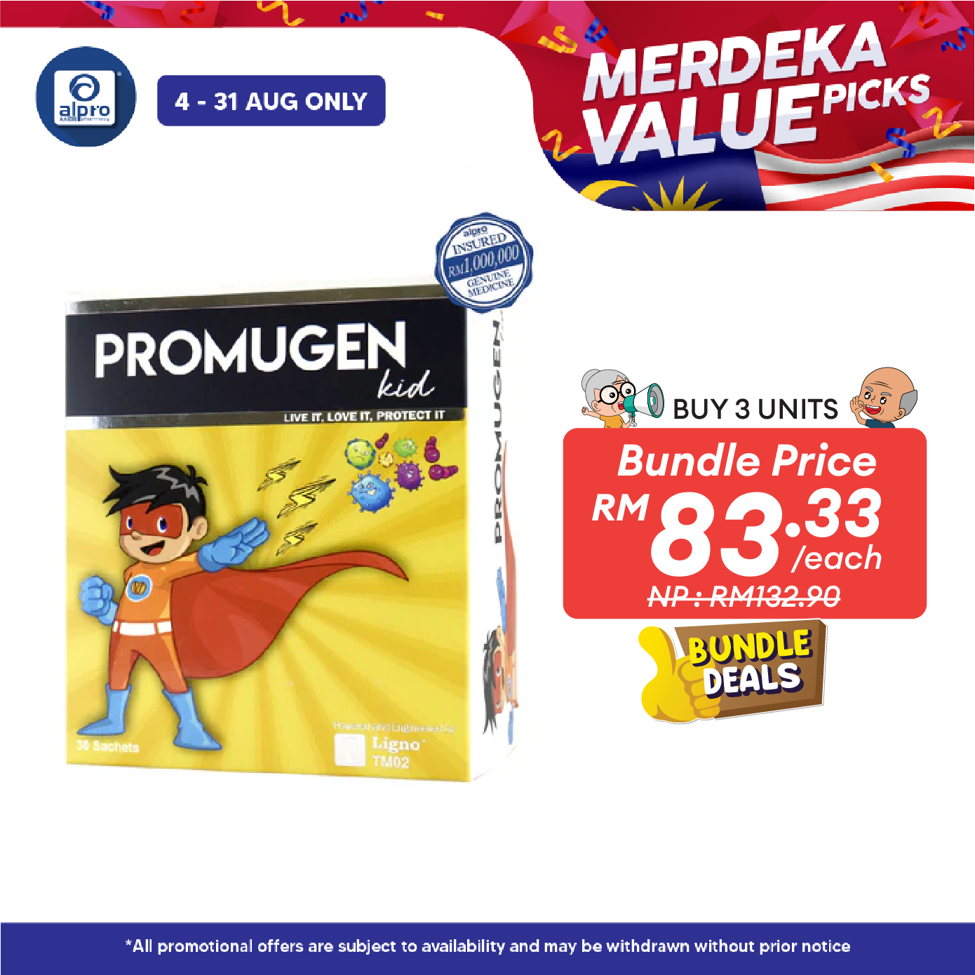 Promugen Kid 2g 30s | Strengthen Kids' Immunity Alpro Pharmacy