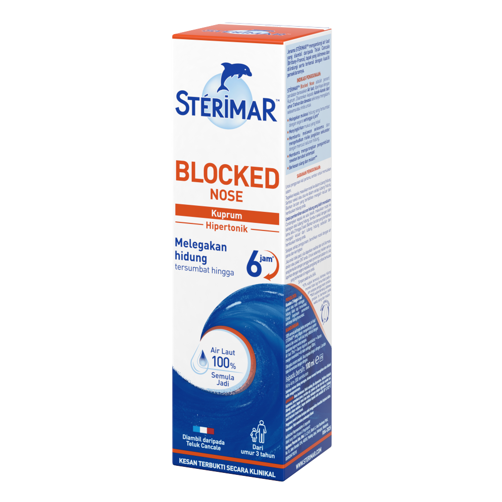 Sterimar Blocked Nose 100mL | Provides Fast Relief From Nasal Congestion Sterimar