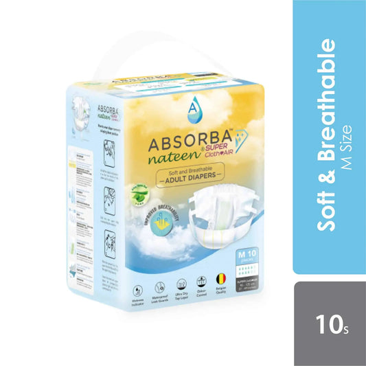 absorba-nateen-super-clothair-adult-diapers-medium-10s
