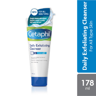 Cetaphil Daily Exfoliating Cleanser 178ml | Improves Skin Texture Alpro Pharmacy