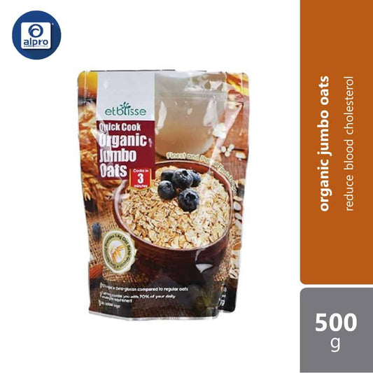 etblisse-quick-cook-organic-jumbo-oats-500g-reduce-blood-cholesterol