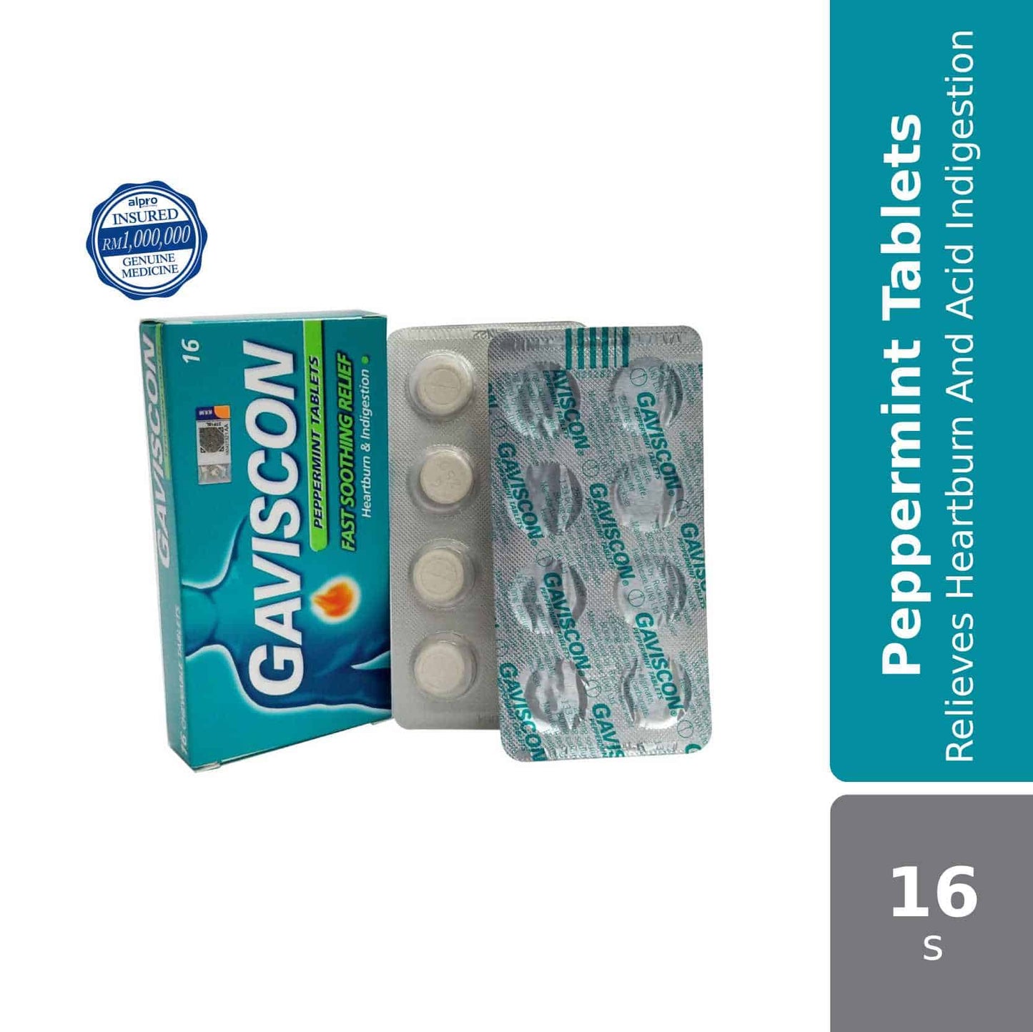 gaviscon-peppermint-tabs-250mg-16s