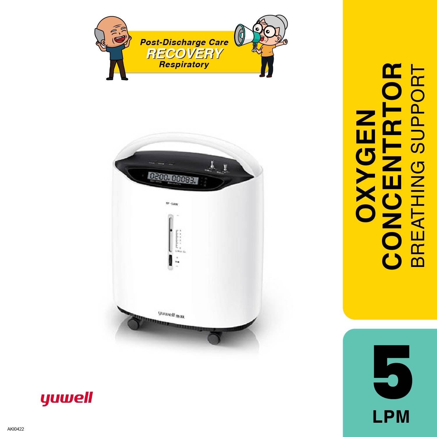 Yuwell Oxygen Concentrator 8f-5a | Oxygen Supply - Alpro Pharmacy