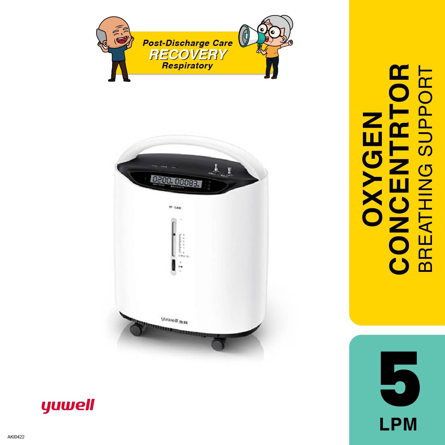 Yuwell Oxygen Concentrator 8f-5a | Oxygen Supply - Alpro Pharmacy
