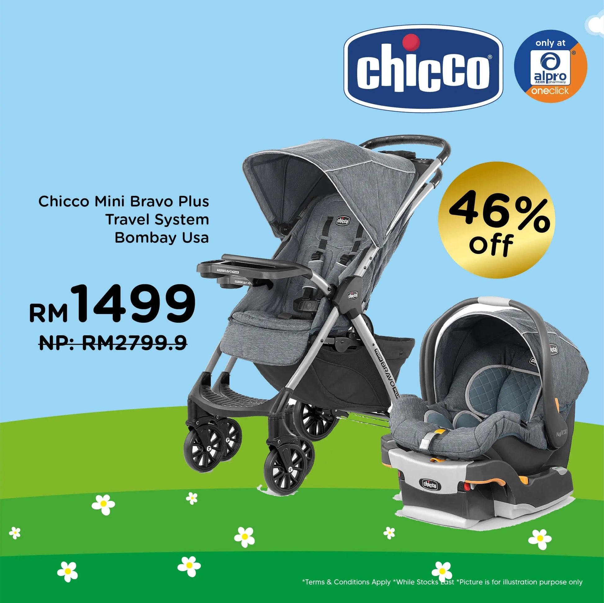 chicco mini bravo stroller chili Chicco Mini Bravo Plus Travel System