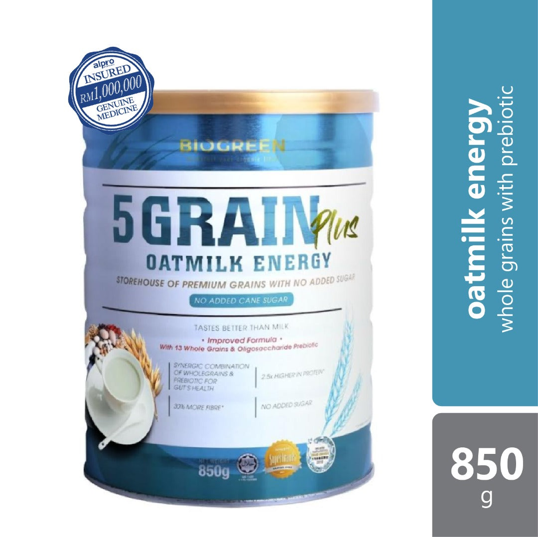 Biogreen 5 Grain Plus Oatmilk 850g