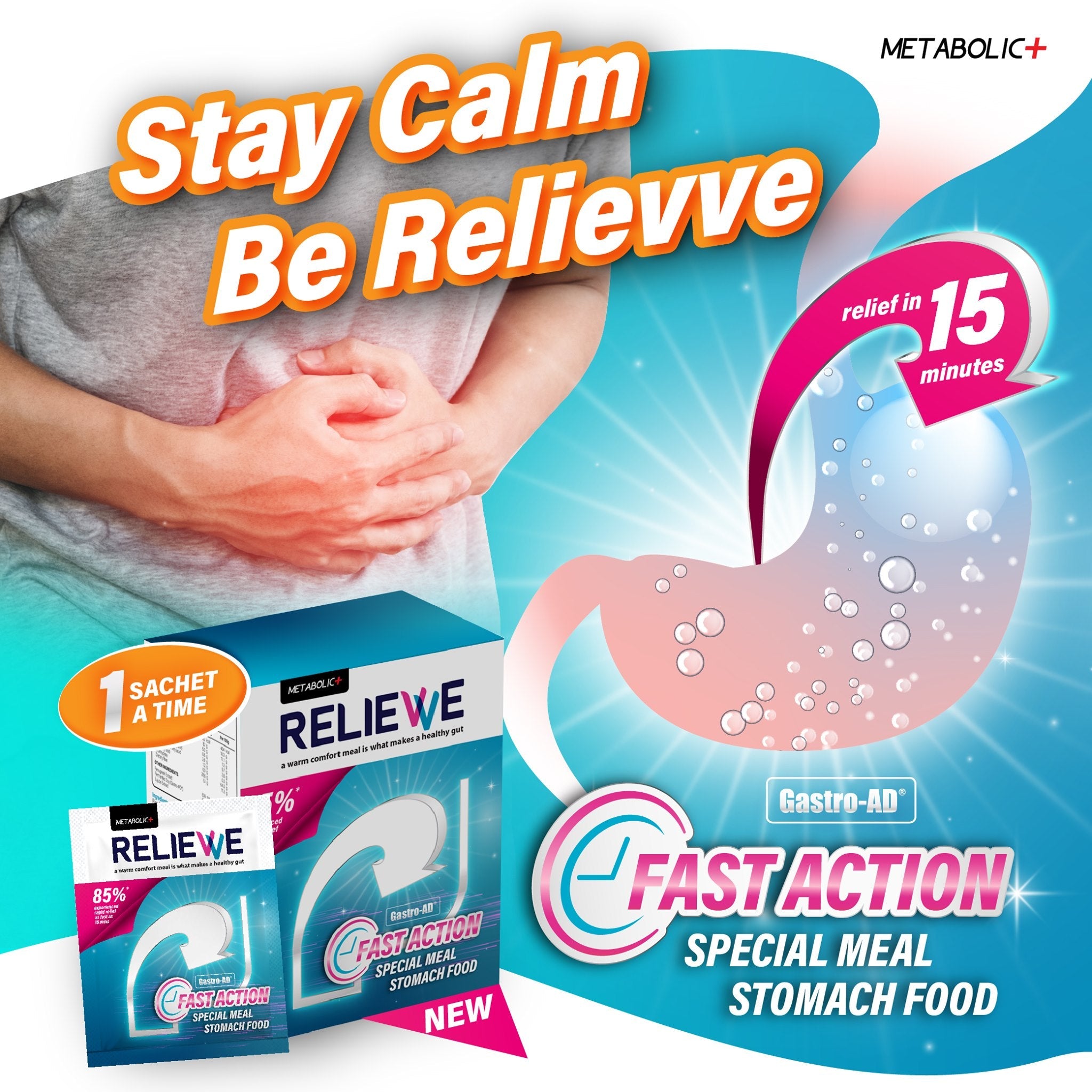 Metabolic + Relievve 5X45g Metabolic+