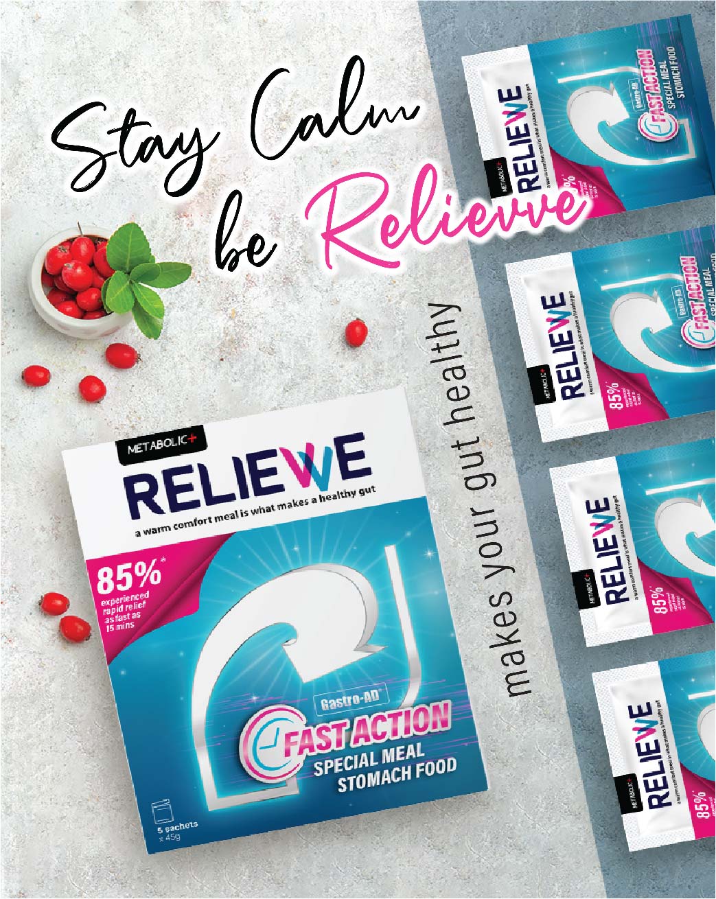 Metabolic + Relievve 5X45g Metabolic+