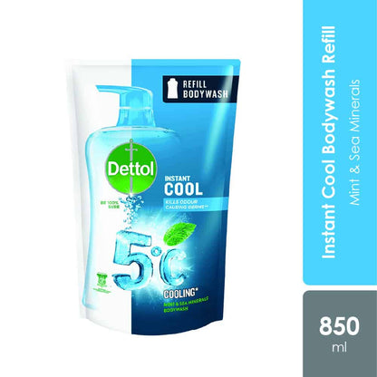 dettol-shower-gel-refill-pouch-850g-original-gentle-care-lasting-fresh-instant-cooling-antibacterial-body-wash product image 1