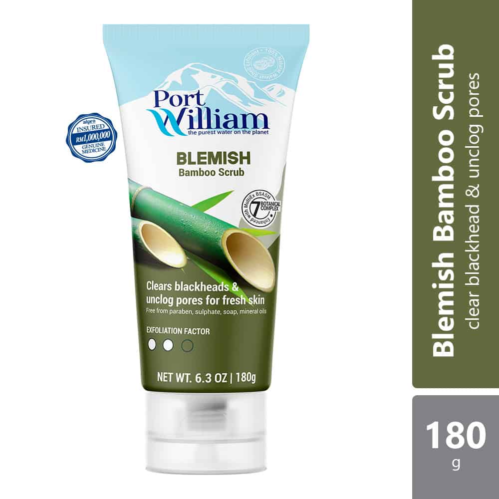 gso-port-william-blemish-bamboo-scrub-180g-blemish-bamboo-brightening-apricot-clear-blackhead-unclog-pore product image 1