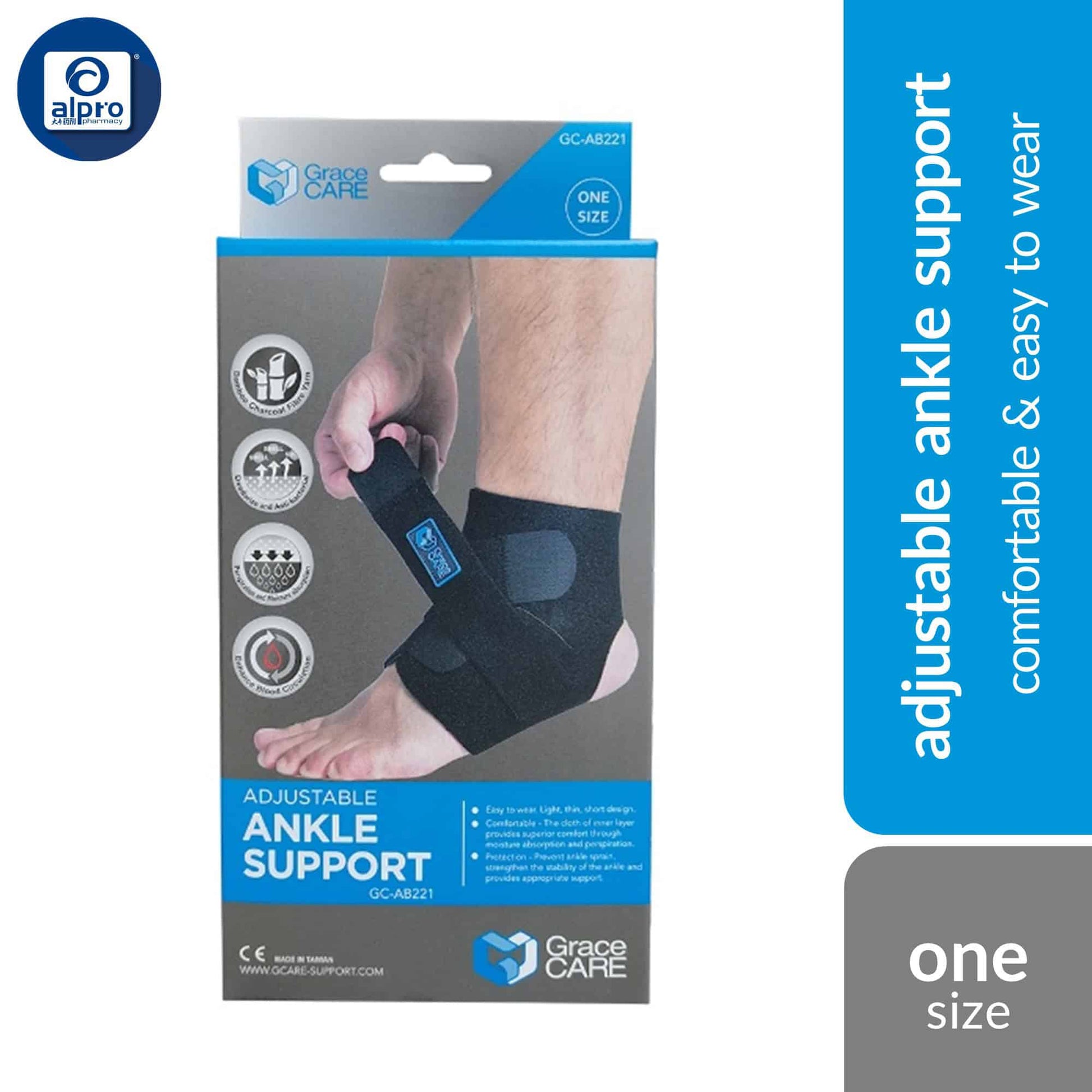 grace-care-adjustable-ankle-support-ab221-black-free-size-comfortable-easy-to-wear