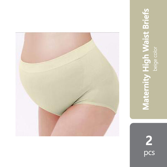 shapee-maternity-high-waist-brief-2pcs-beige-black-pink-beige