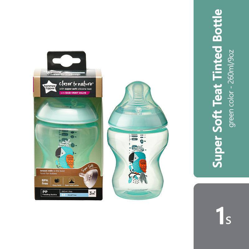 tommee-tippee-closer-to-nature-tinted-bottle-1s-150ml-260ml-340ml-multiple-colours-260ml-green