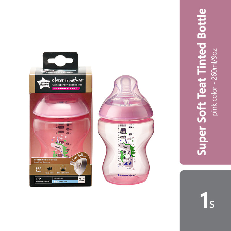 tommee-tippee-closer-to-nature-tinted-bottle-1s-150ml-260ml-340ml-multiple-colours-260ml-pink