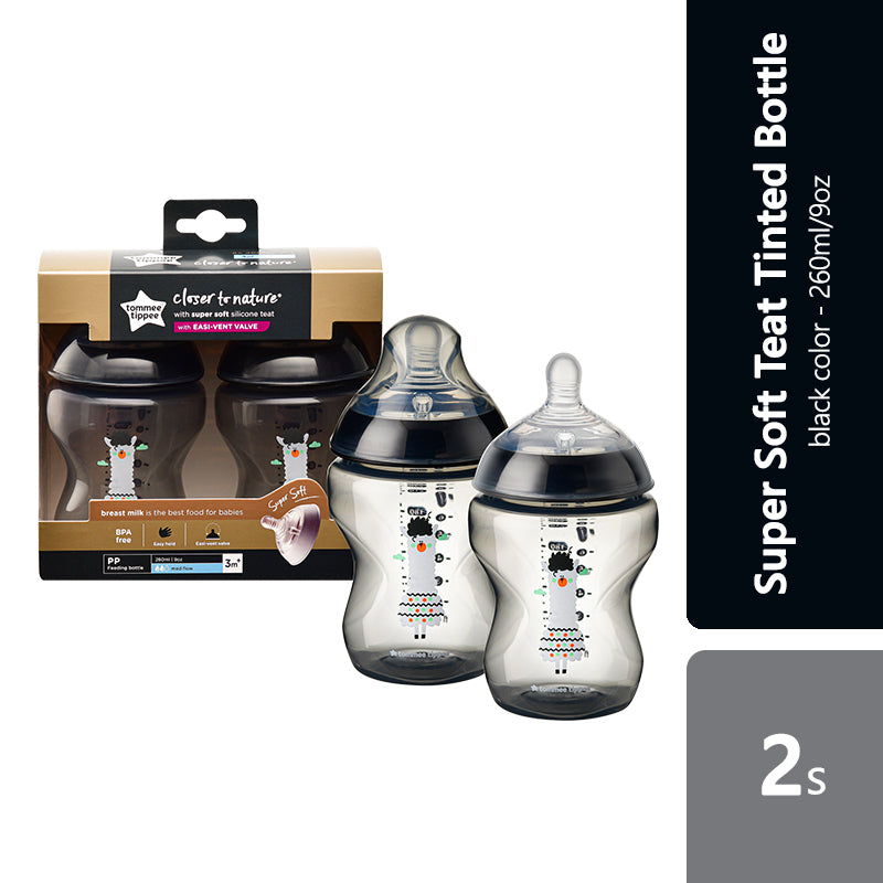 tommee-tippee-closer-to-nature-tinted-bottle-2s-260ml-multiple-colours product image 1
