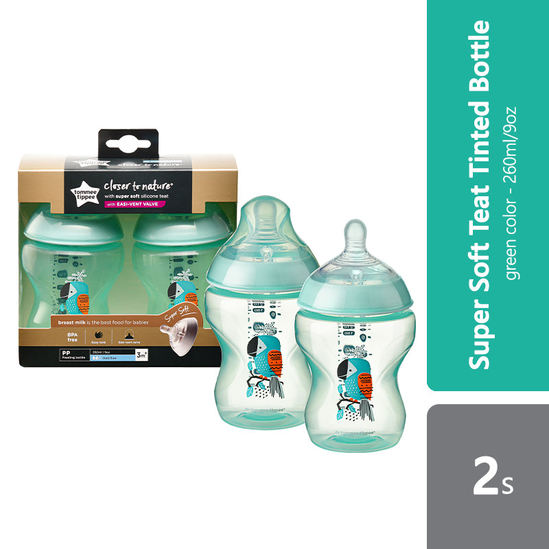 tommee-tippee-closer-to-nature-tinted-bottle-2s-260ml-multiple-colours-green