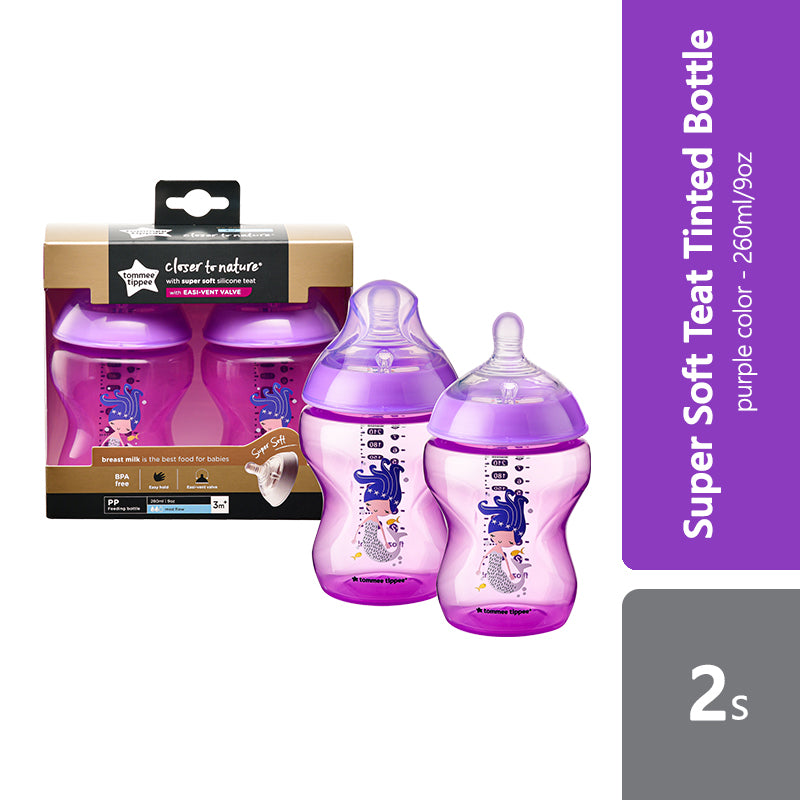 tommee-tippee-closer-to-nature-tinted-bottle-2s-260ml-multiple-colours-purple