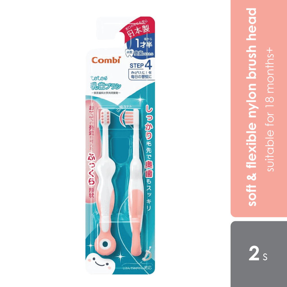 combi-teteo-baby-toothbrush-step-4-blue-pink-suitable-for-18-months-old-pink