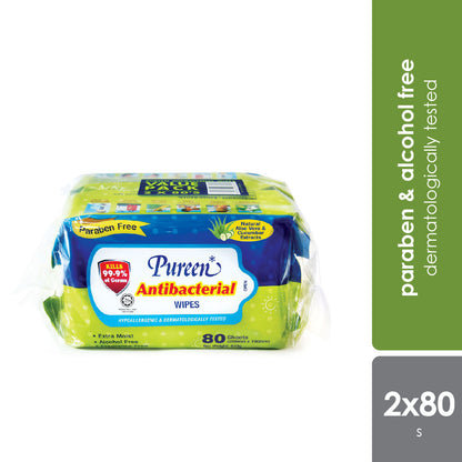 pureen-antibacterial-wipes-value-pack-2-x-80s-alcohol-free-wet-tissue