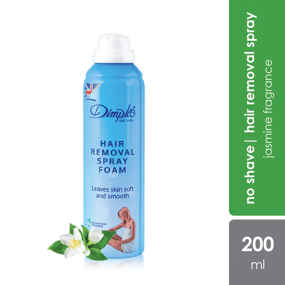 dimples-hair-removal-spray-foam-rose-jasmine-fragrance-200ml-no-shave-needed product image 1
