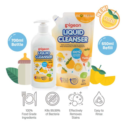pigeon-79531m-liquid-cleanser-yuzu-set-700ml-bottle-650ml-refill-pack